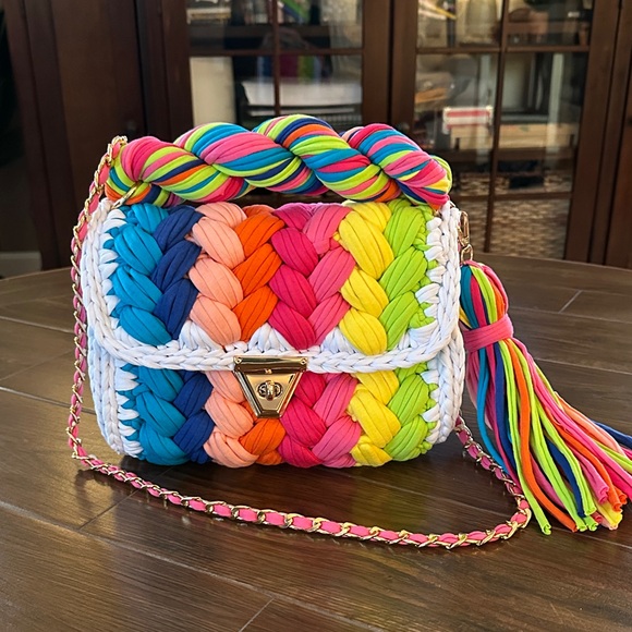 Handbags - Colorful Braided Women's Bag